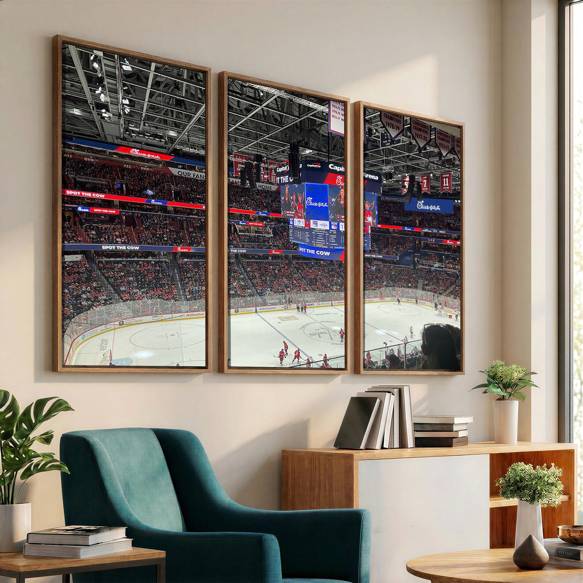 71287-MGV-CV-36X24 - Washington Capitals New York Rangers Ice Hockey Game Stadium