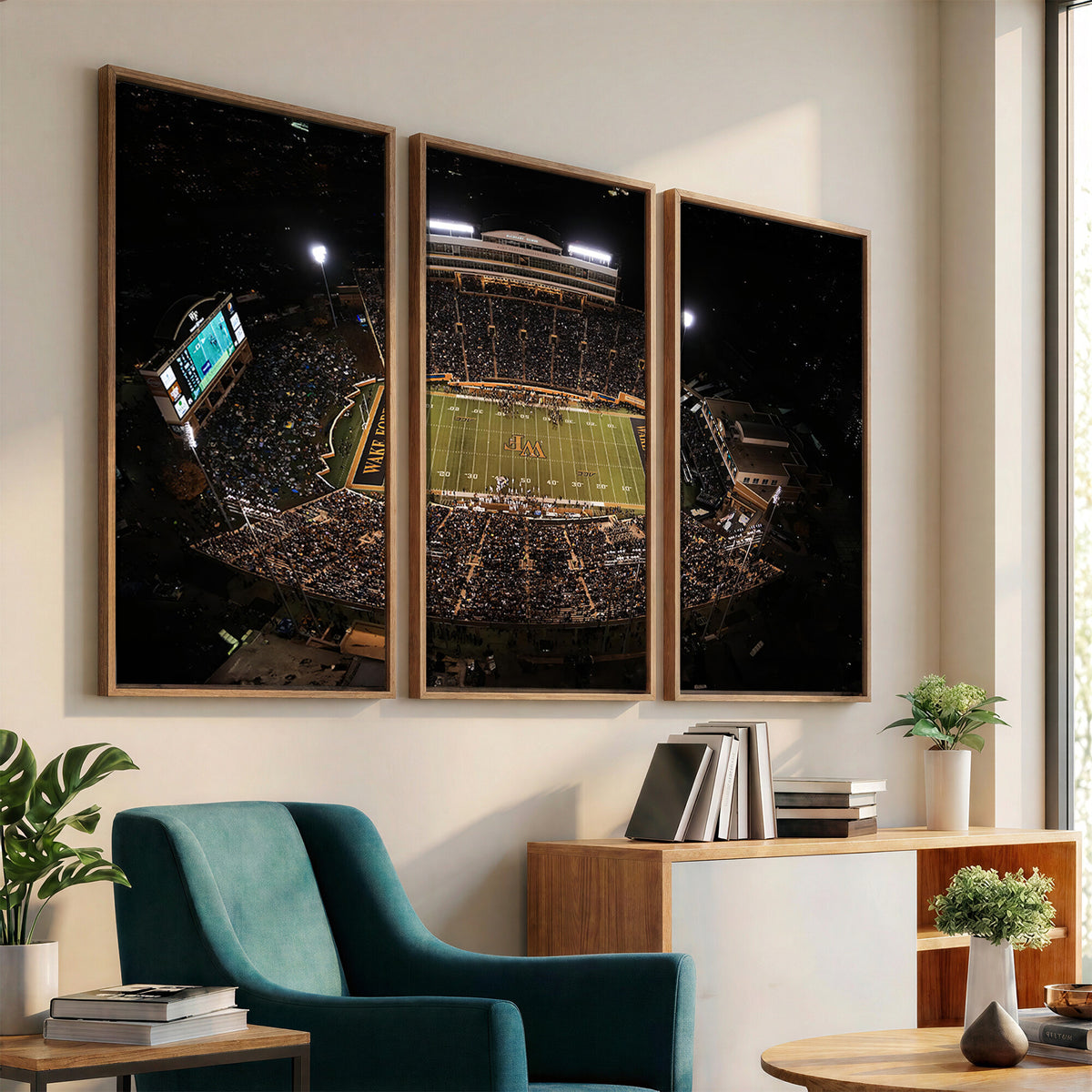 20605-MGV-CV-36X24 - Wake Forest University Demon Deacons Canvas Print, Football Team Wall Art