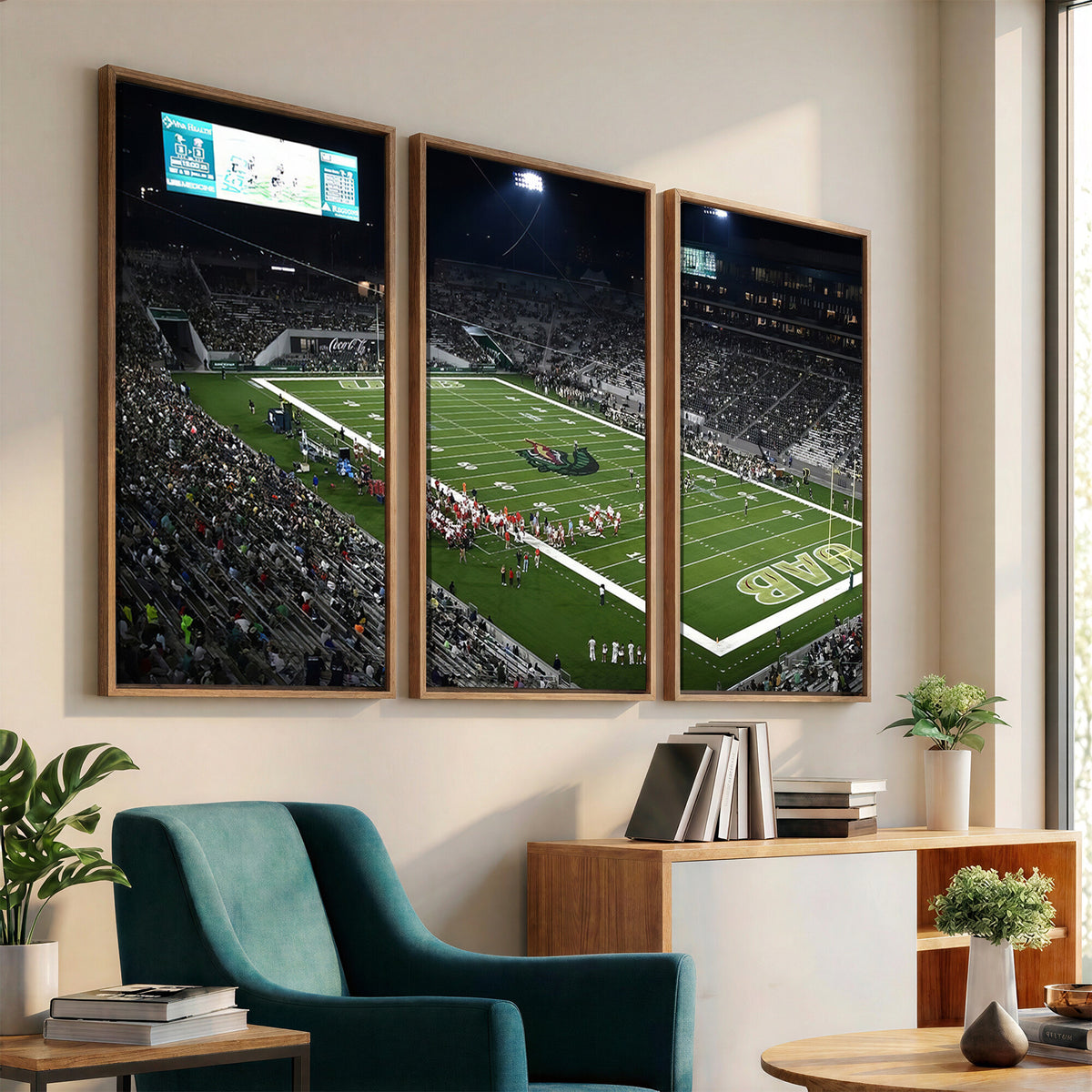81740-MGV-CV-36X24 - UAB Blazers Football Team Print - Birmingham Protective Stadium Wall Art Canvas Print