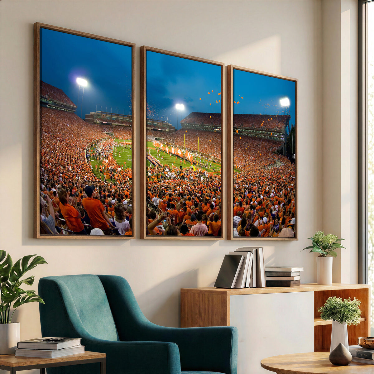 26196-MGV-CV-36X24 - Clemson University Tigers Football Team Print, Clemson