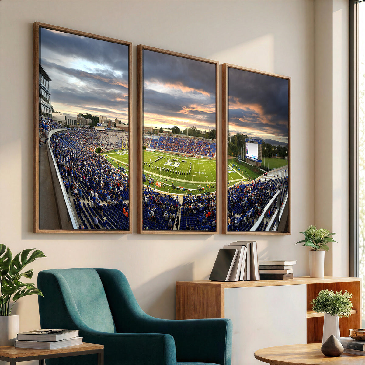 60433-MGV-CV-36X24 - Duke University Blue Devils Football Team Print, Durham