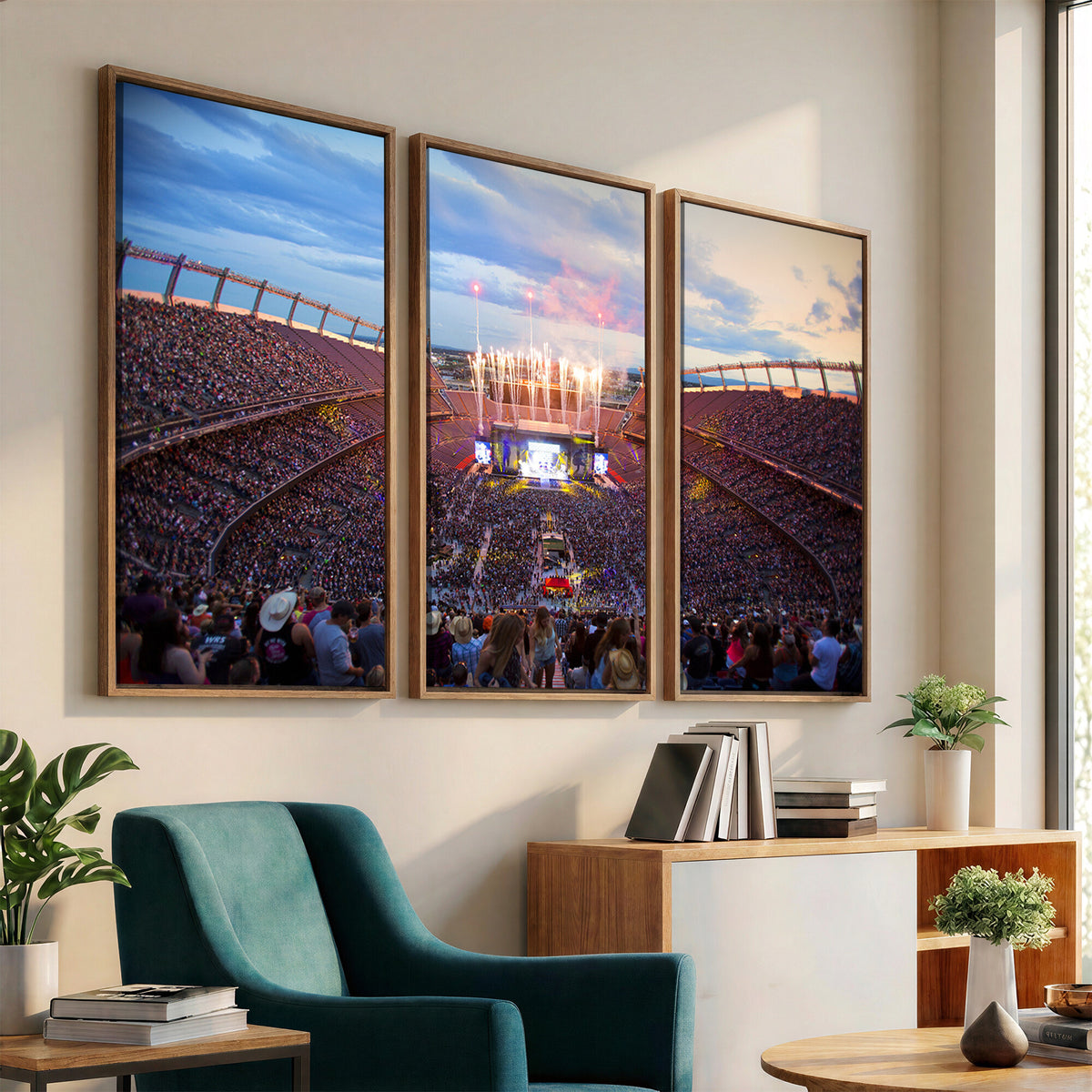 24689-MGV-CV-36X24 - Denver Broncos Football Team Print Canvas, Empower Field