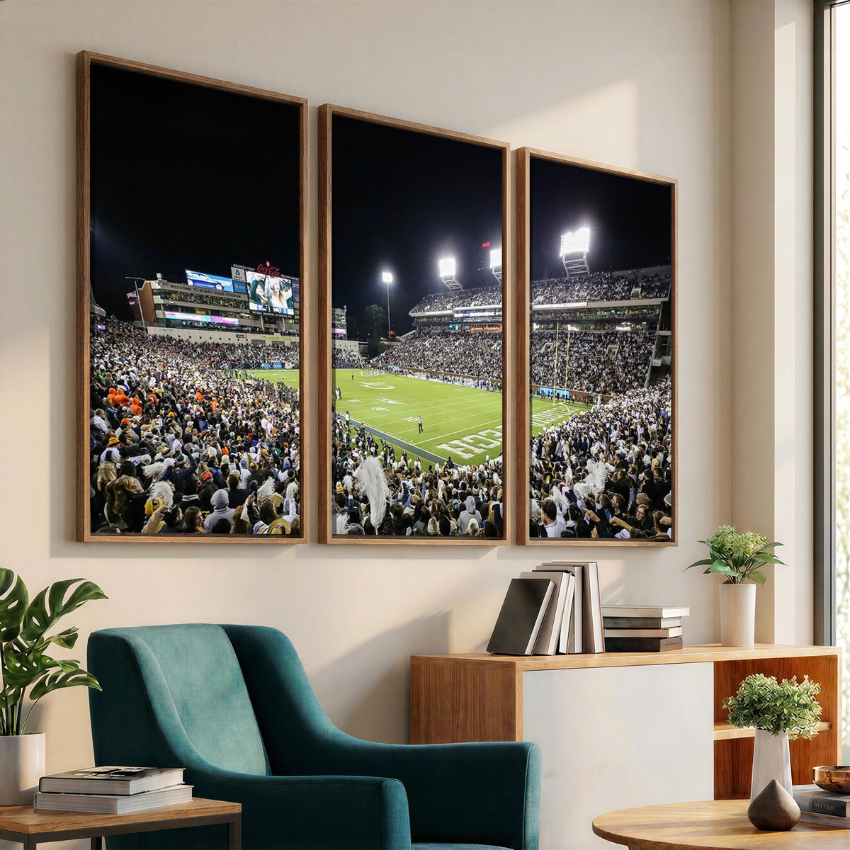49339-MGV-CV-36X24 - Georgia Tech Yellow Jackets Football Team Print, Atlanta