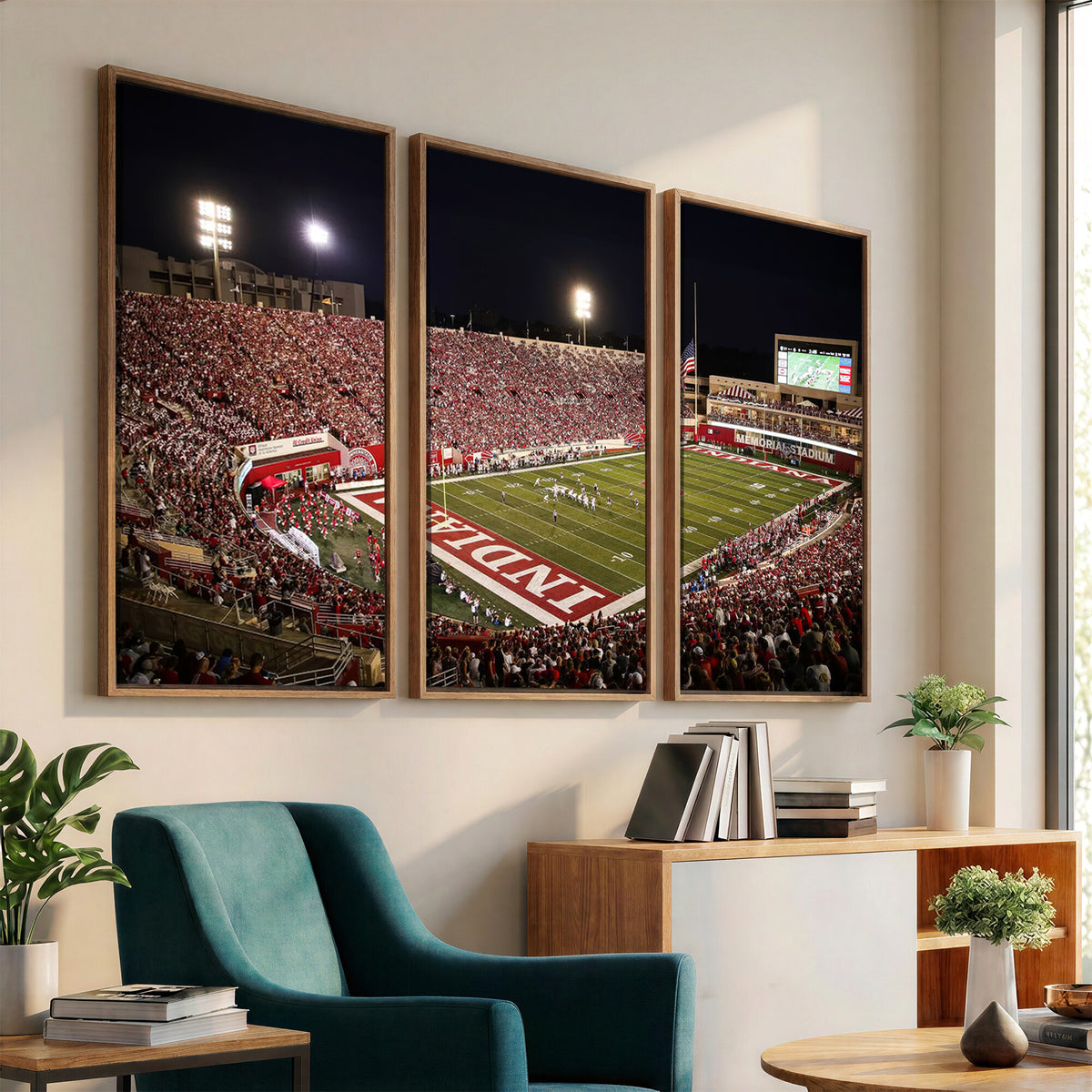 82748-MGV-CV-36X24 - Indiana University Hoosiers Football Team Print Canvas