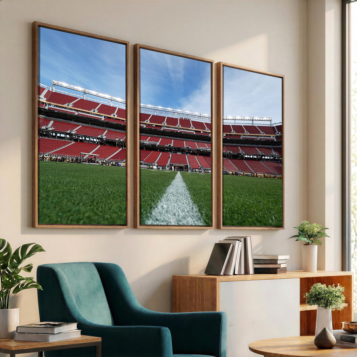 83238-PAN-FL-20X10 - University of Tulsa Golden Hurricane Football Team Print - Tulsa H.A. Chapman Stadium Wall Art