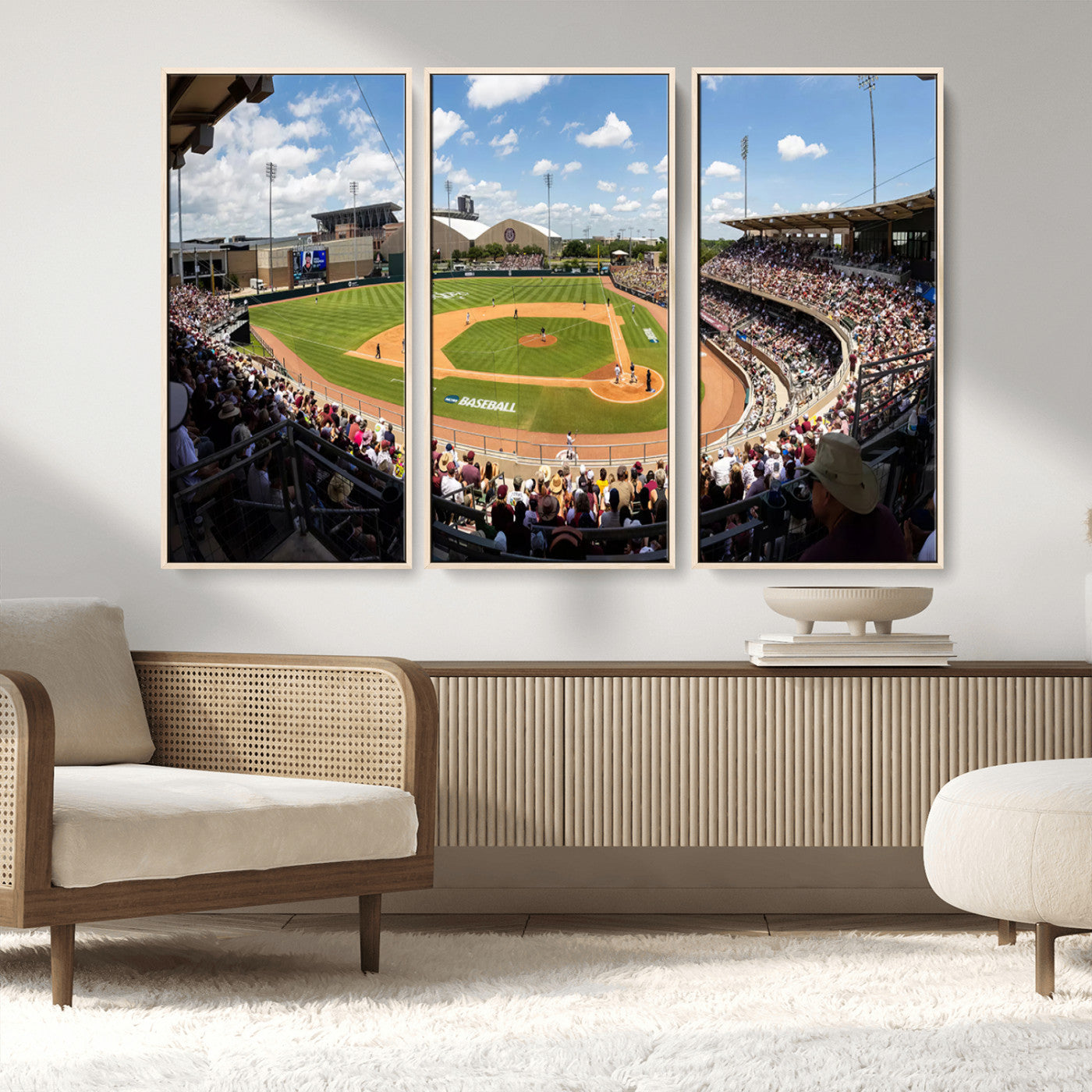 MGV-FC-48X32-3P - The Texas A&M University Aggies Athletics Team Print - College Station Kyle Field Wall Art Canvas