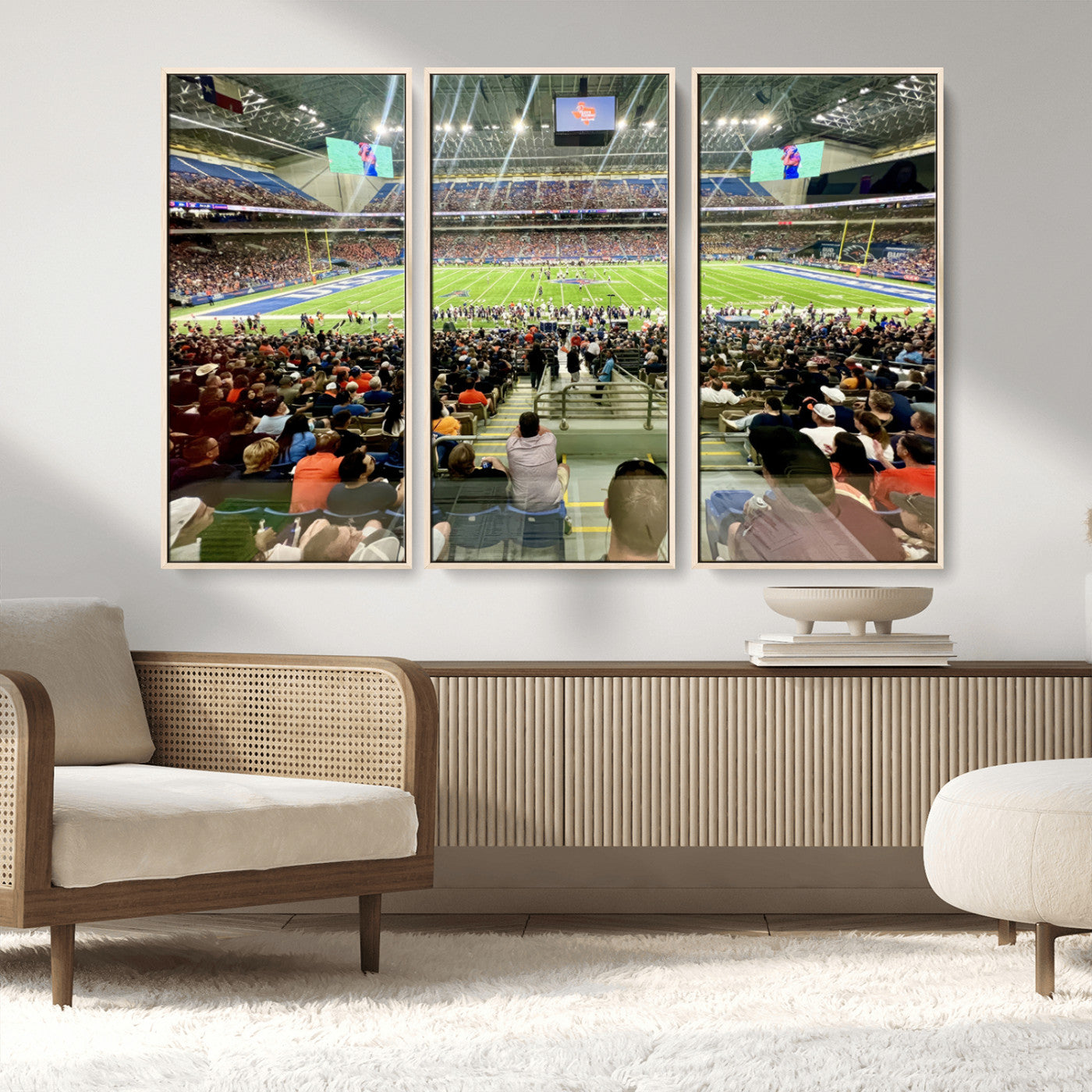 MGV-FC-48X32-3P - The University of Texas at San Antonio Roadrunners Football Team Print - San Antonio Alamodome Wall