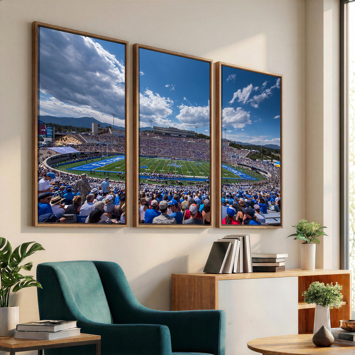 59281-MGV-CV-36X24 - Air Force Falcons Football Team Print, Colorado Springs