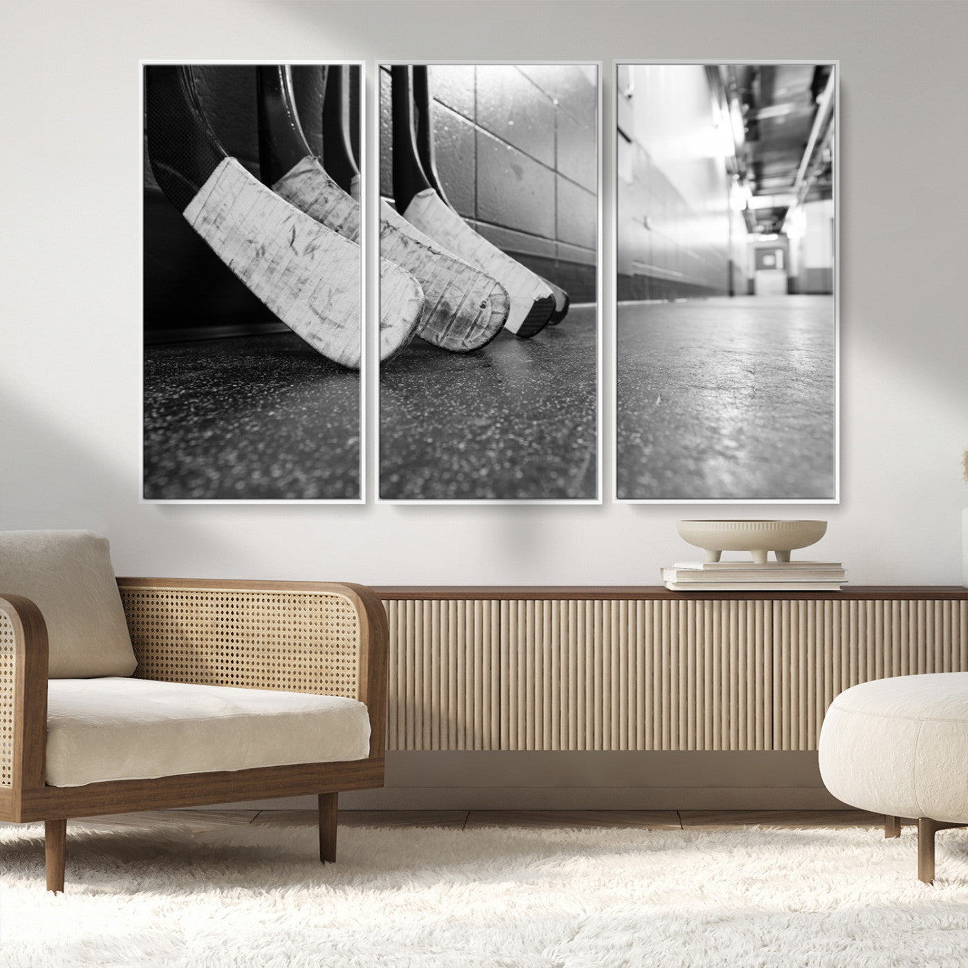 MGV-FC-48X32-3P - Ice Hockey Wall Art Canvas Print