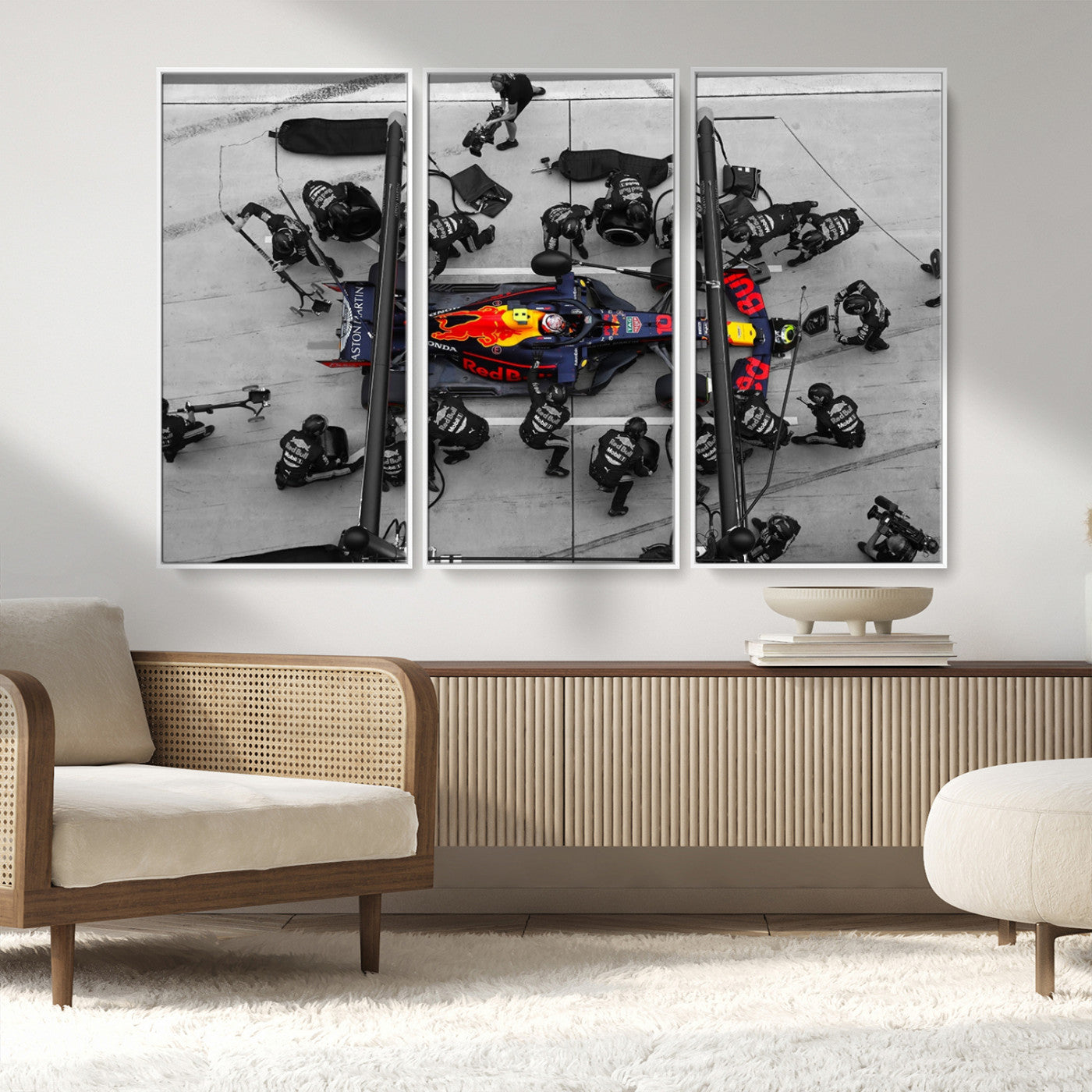 MGV-FC-48X32-3P - RedBull Formula 1 Canvas Wall Art Print