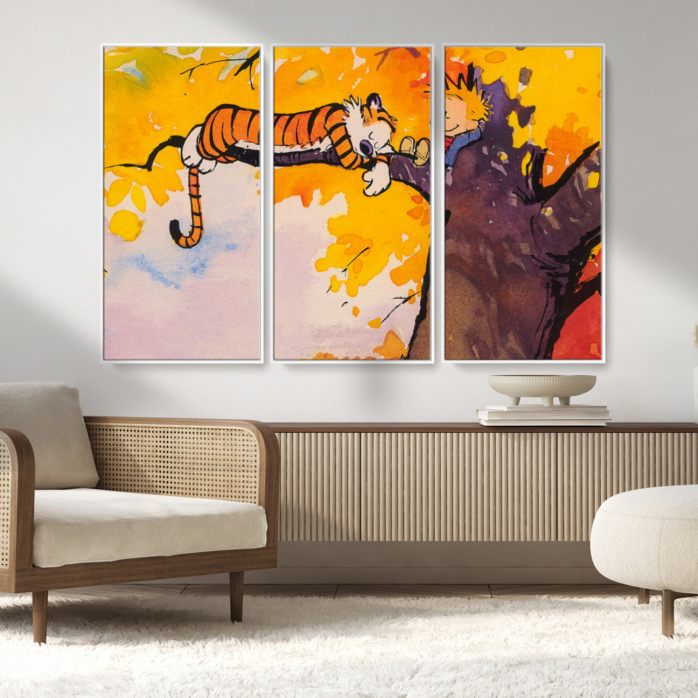 MGV-FC-48X32-3P - High-Quality Giclee Canvas Print for Stunning Home Decor, Framed Calvin Wall Art