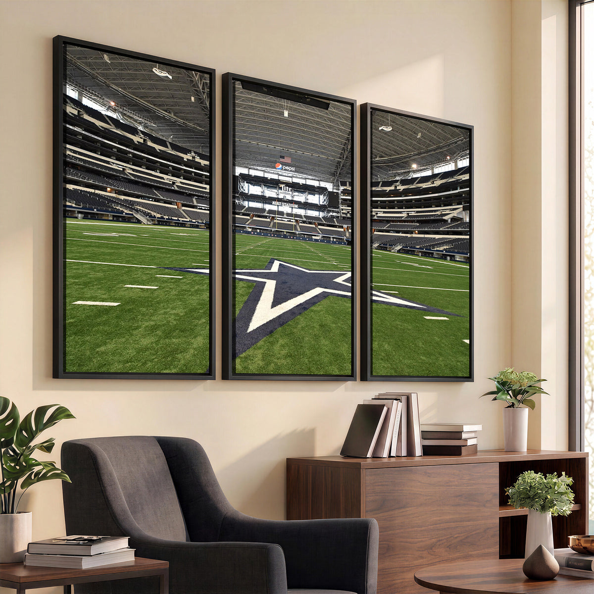 14834-MGV-CV-36X24 - Dallas Cowboys Football Team Print - Arlington AT&T Stadium
