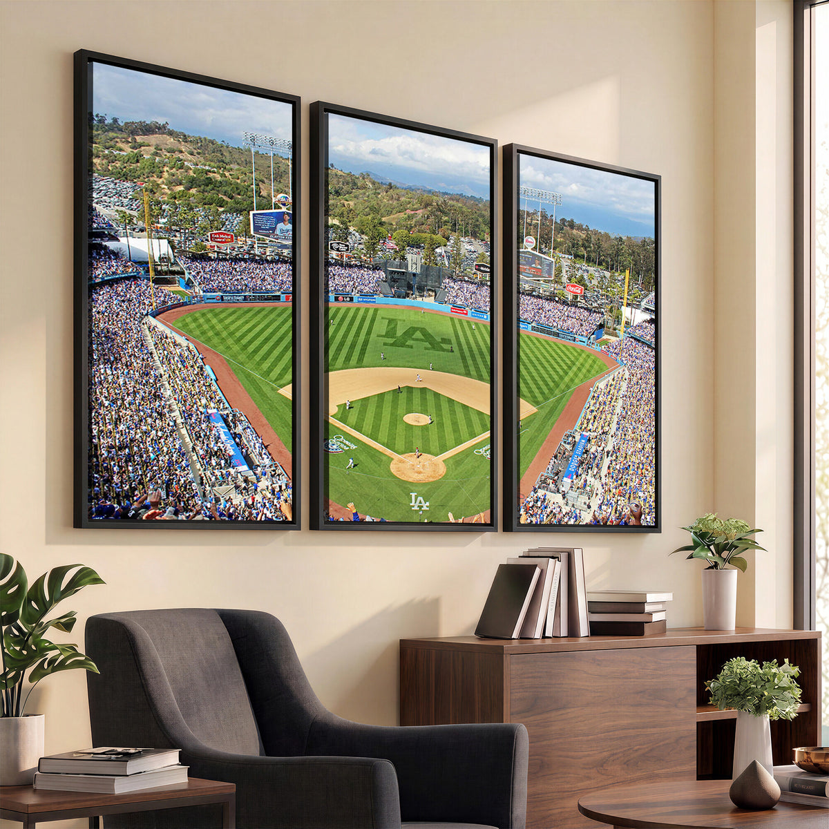 34760-MGV-CV-36X24 - Citi Field Wall Art Print | 3-Panel New York Mets Baseball Stadium Canvas Print