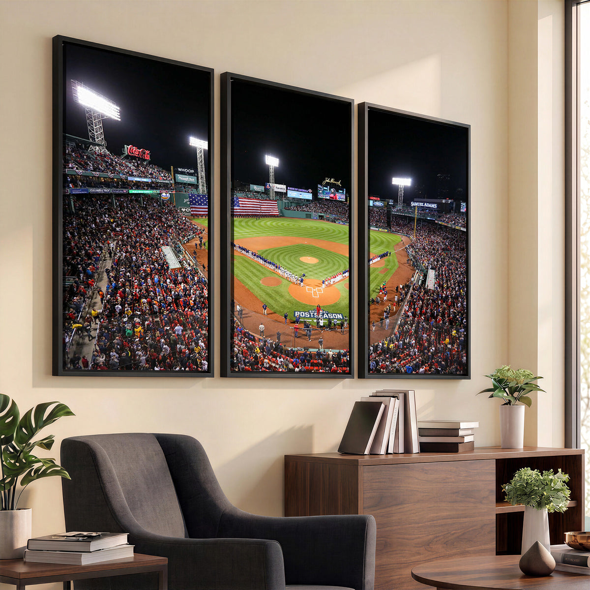 47365-MGV-CV-36X24 - Fenway Park Wall Art Canvas Print | Large Baseball Stadium Canvas for Boston Red Sox Fans