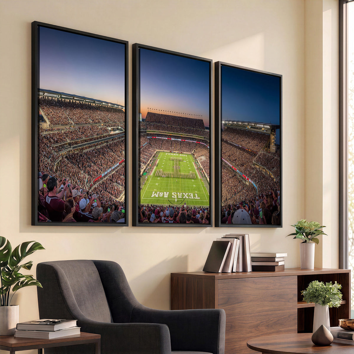 17421-MGV-CV-36X24 - Kyle Field Wall Art Print | Large Texas A&M Aggies Football Canvas Print for Sports Enthusiasts |