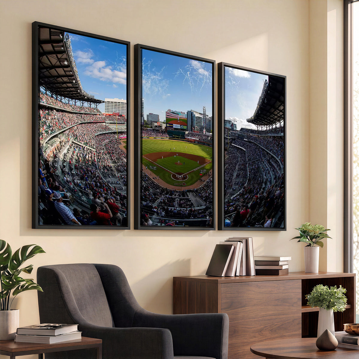 78608-MGV-CV-36X24 - Truist Park Stadium Canvas Wall Art, Atlanta Braves Game Day Decor