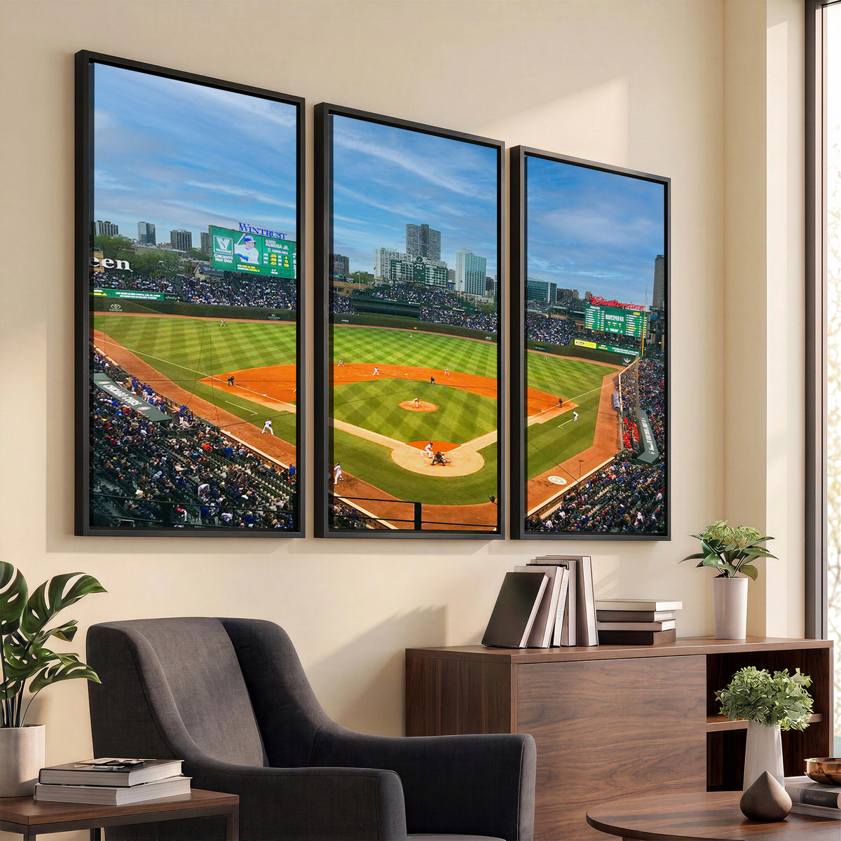 86839-MGV-CV-36X24 - Wrigley Field Chicago Cubs Panoramic Canvas Print