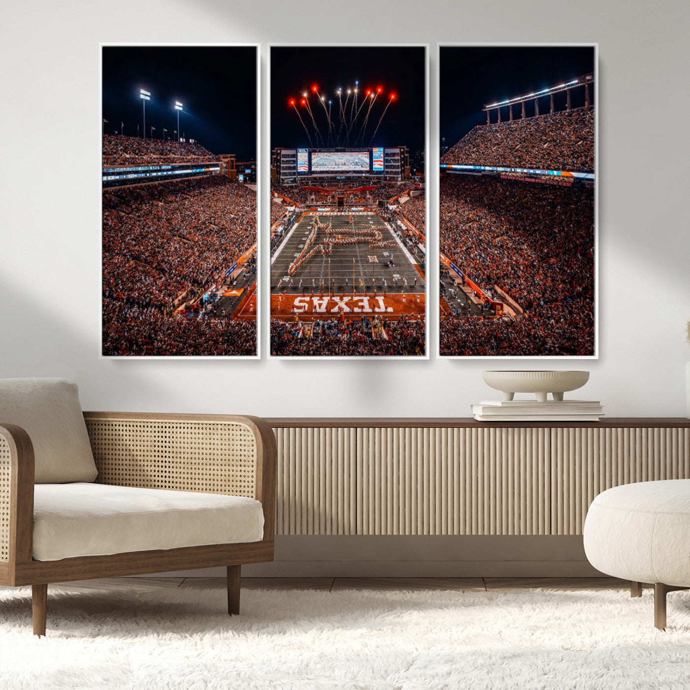 MGV-FC-48X32-3P - Texas Memorial Stadium Wall Art Canvas Print