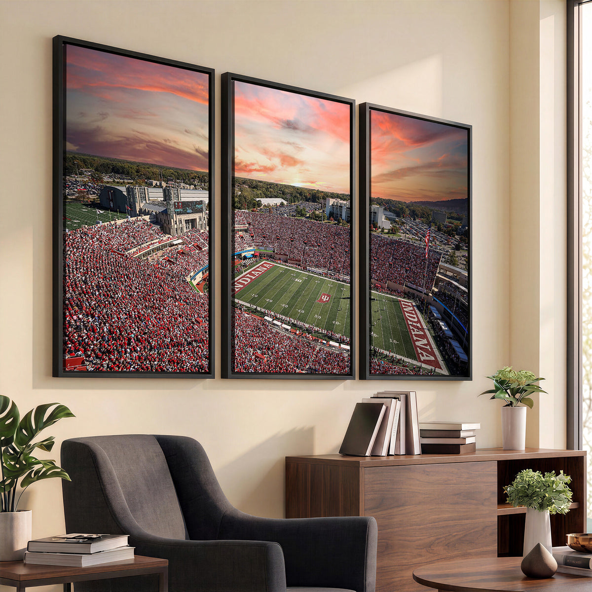51135-MGV-CV-36X24 - Indiana Memorial Stadium Wall Art Canvas Print