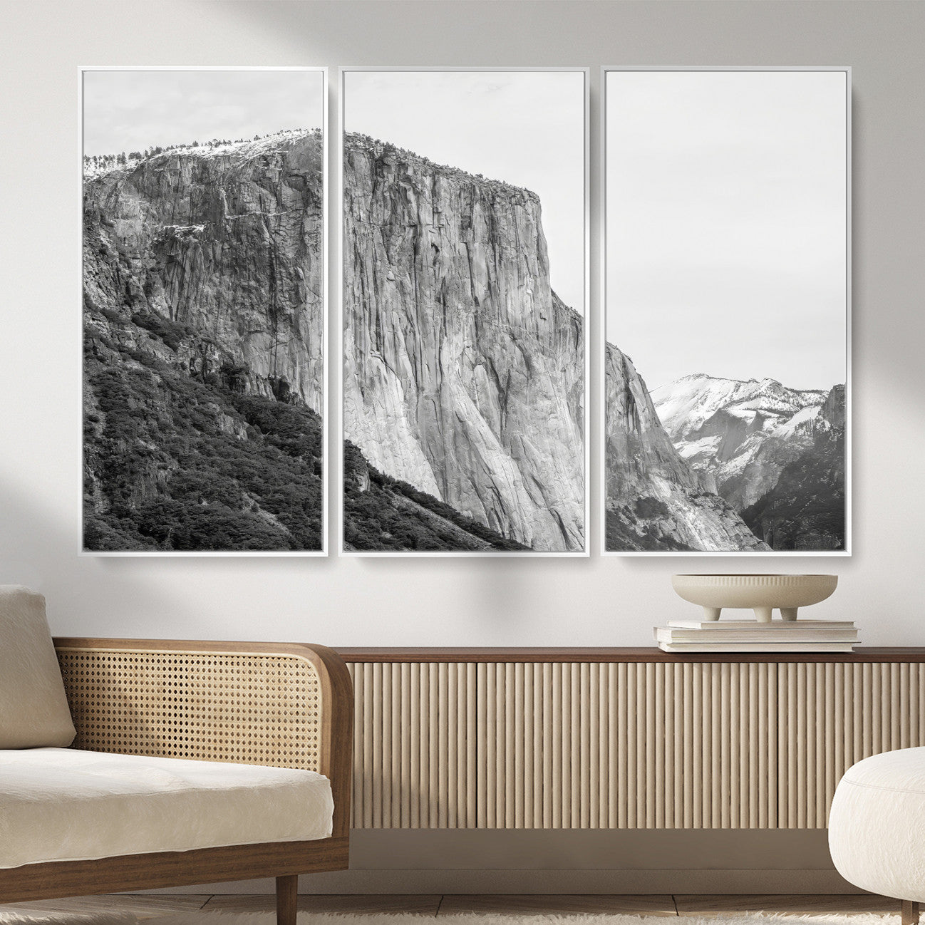 39393420-MGV-CV-36X24 - El Capitan Yosemite Mountain Wall Art – Yosemite Cliff Canvas Print, Rugged Terrain and Timeless Wilderness Decor for Office, Living Room or Cabin