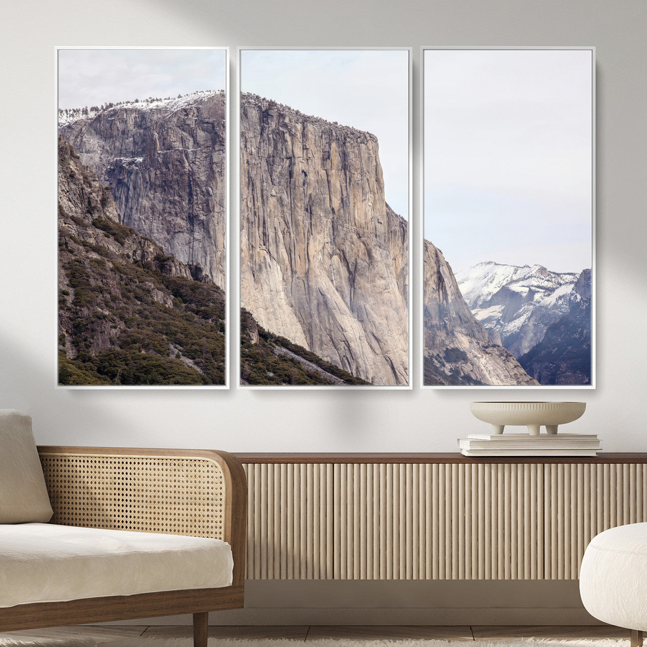 74506434-MGV-CV-36X24 - El Capitan Yosemite Mountain Wall Art – Yosemite Cliff Canvas Print, Rugged Terrain and Timeless Wilderness Decor for Office, Living Room or Cabin