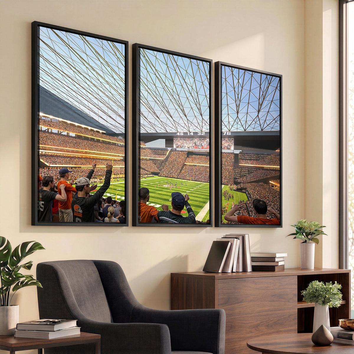 81960112-MGV-CV-36X24 - Cleveland Browns Stadium Wall Art Canvas Print