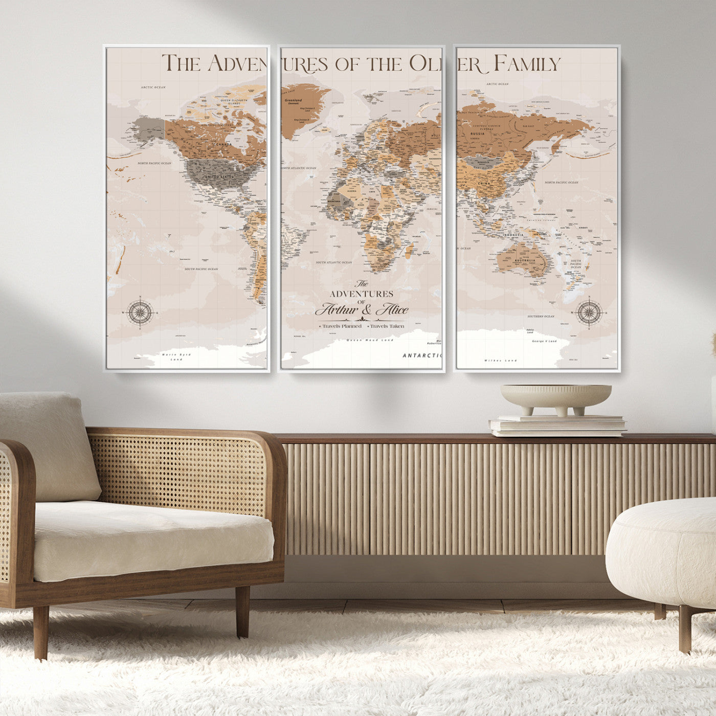 MGV-FC-48X32-3P - World Travel Map with Pins – Push Pin Maps of Where I've Been, Framed Wall Map for Travel Memories,