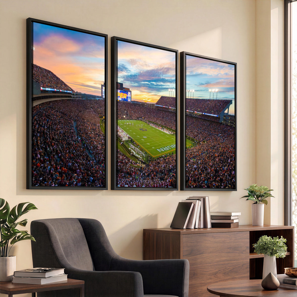 29755746-MGV-CV-36X24 - Jordan-Hare Stadium Wall Art Canvas Print, Football Stadium