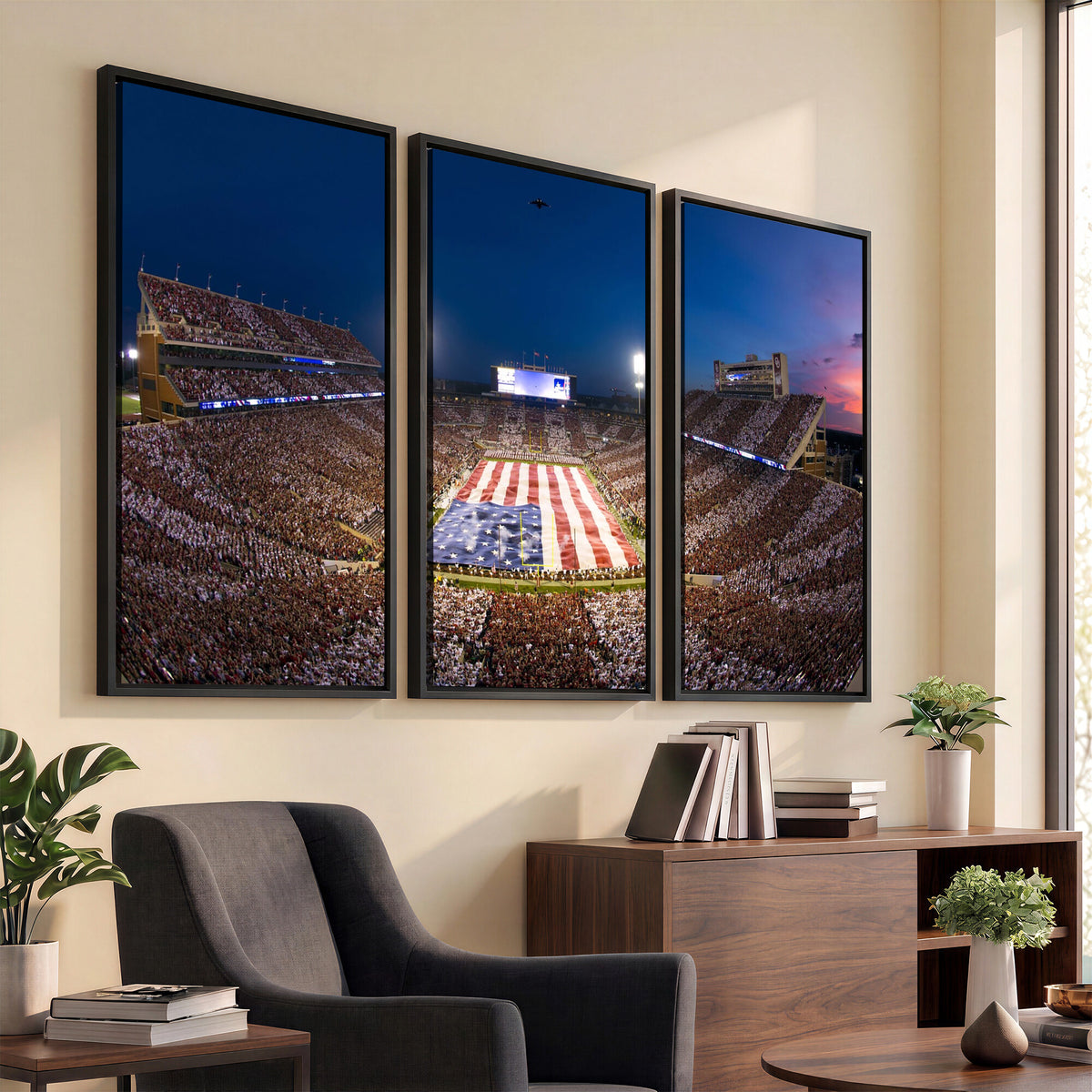 12979182-MGV-CV-36X24 - Oklahoma Sooners Memorial Stadium Wall Art Canvas Print