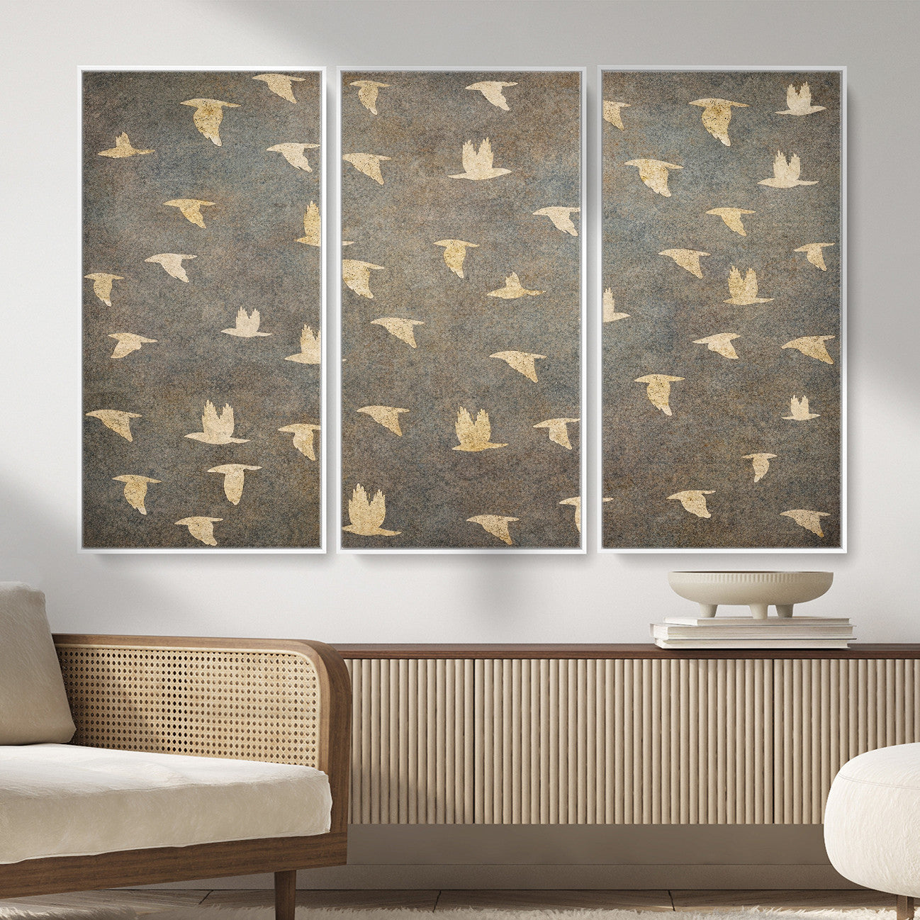 20532514-MGV-CV-36X24 - Abstract Birds Wall Art Canvas Print