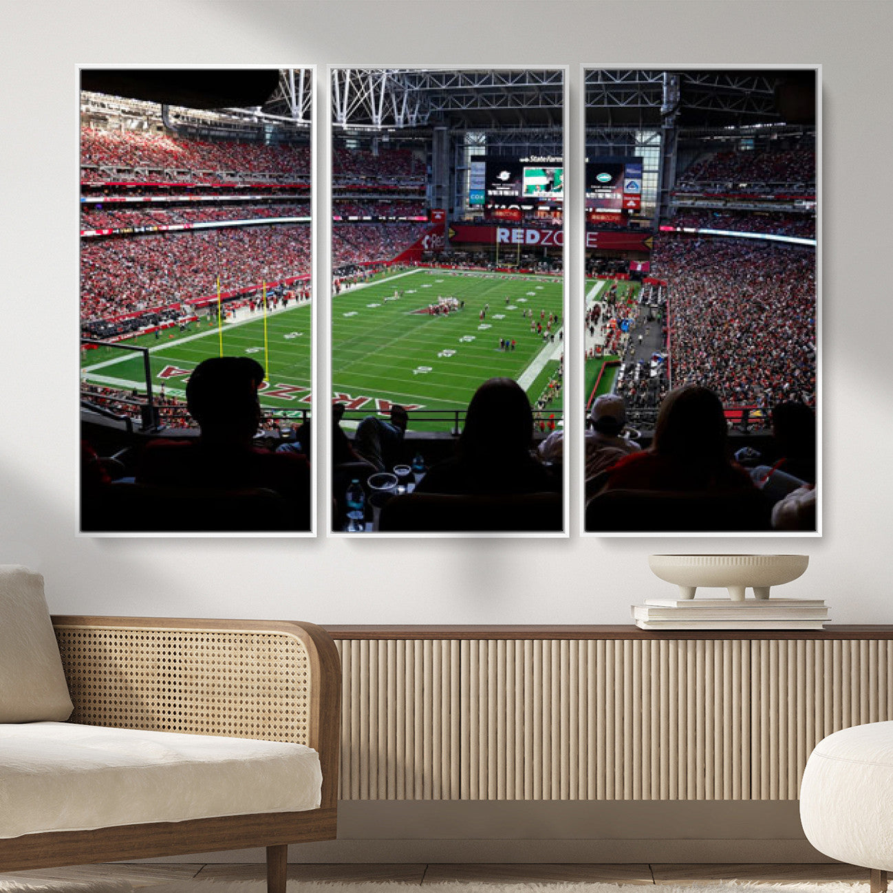 84196298-MGV-CV-36X24 - State Farm Stadium Canvas Wall Art, Arizona Cardinals Football Stadium Print, Glendale NFL Arena Photography Artwork