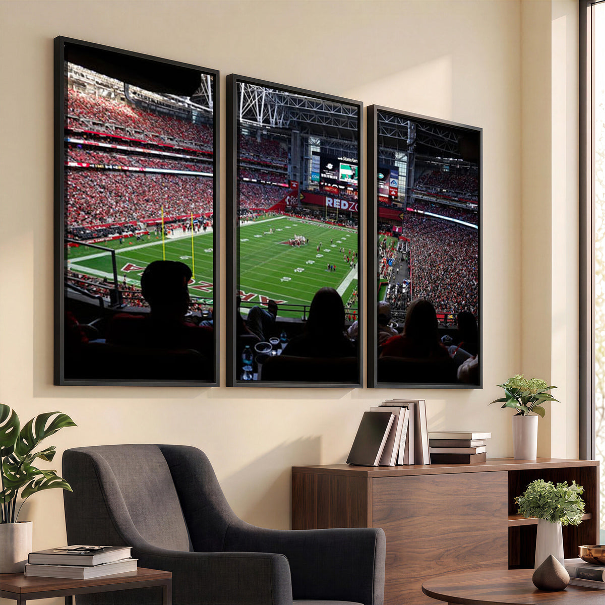 84196298-MGV-CV-36X24 - State Farm Stadium Canvas Wall Art, Arizona Cardinals Football Stadium Print, Glendale NFL Arena Photography Artwork