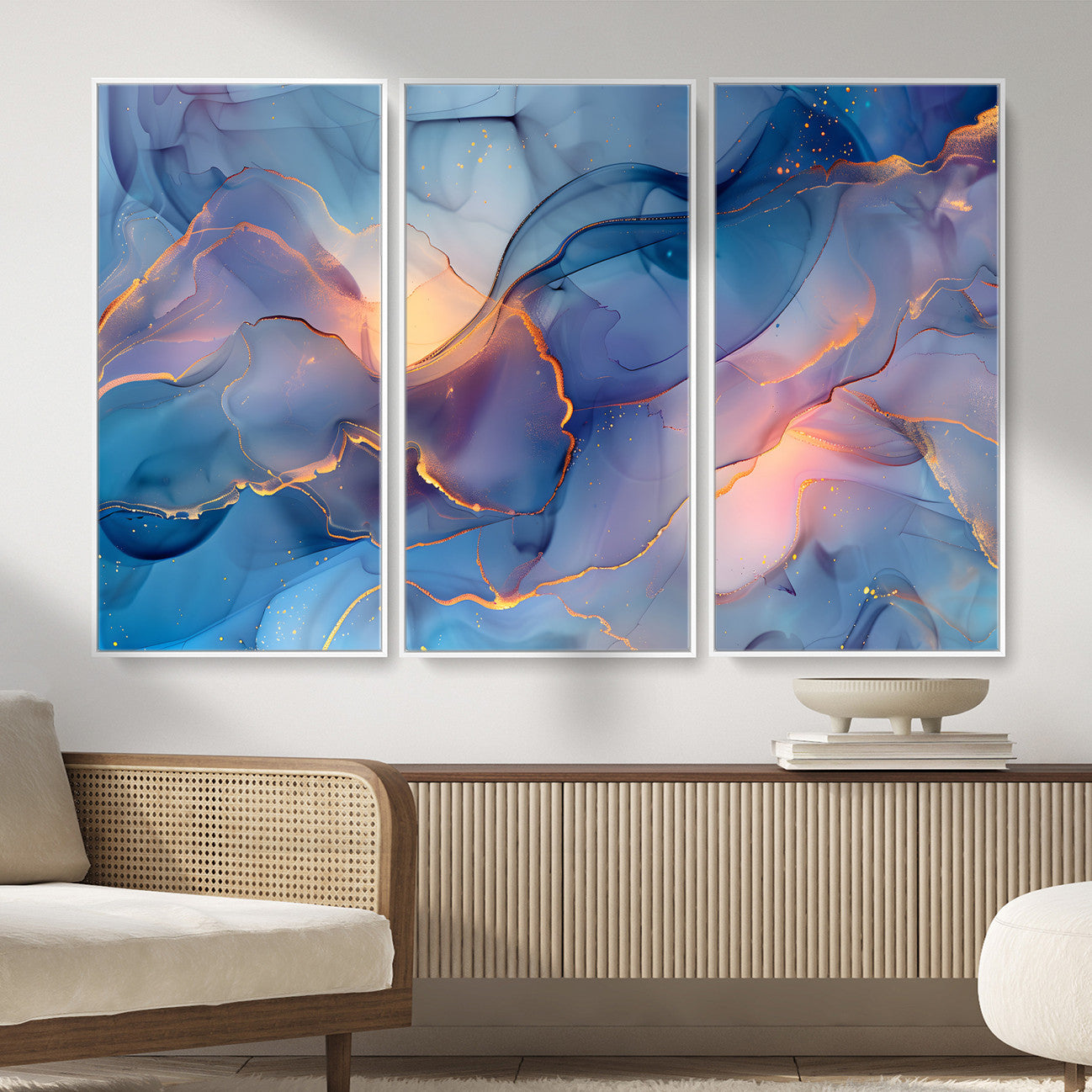 13710509-MGV-CV-36X24 - Colorful Abstract Canvas Wall Art Print, Vibrant Popup Color Art Print