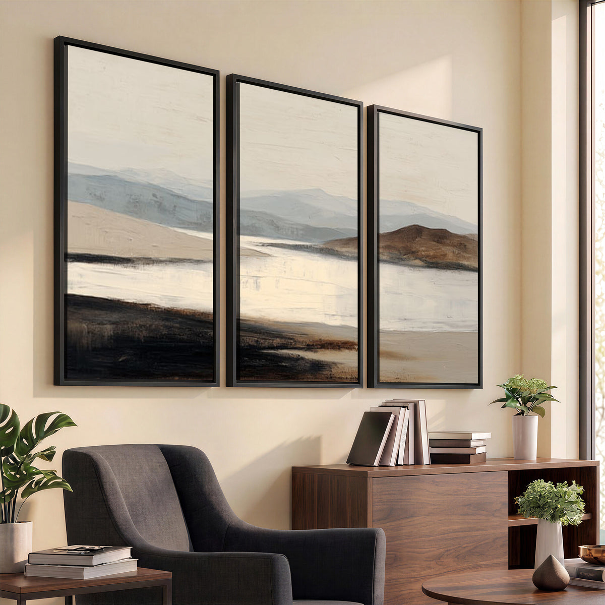 36873679-MGV-CV-36X24 - Modern Abstract Landscape Canvas Wall Art, Minimalist Nature Printing