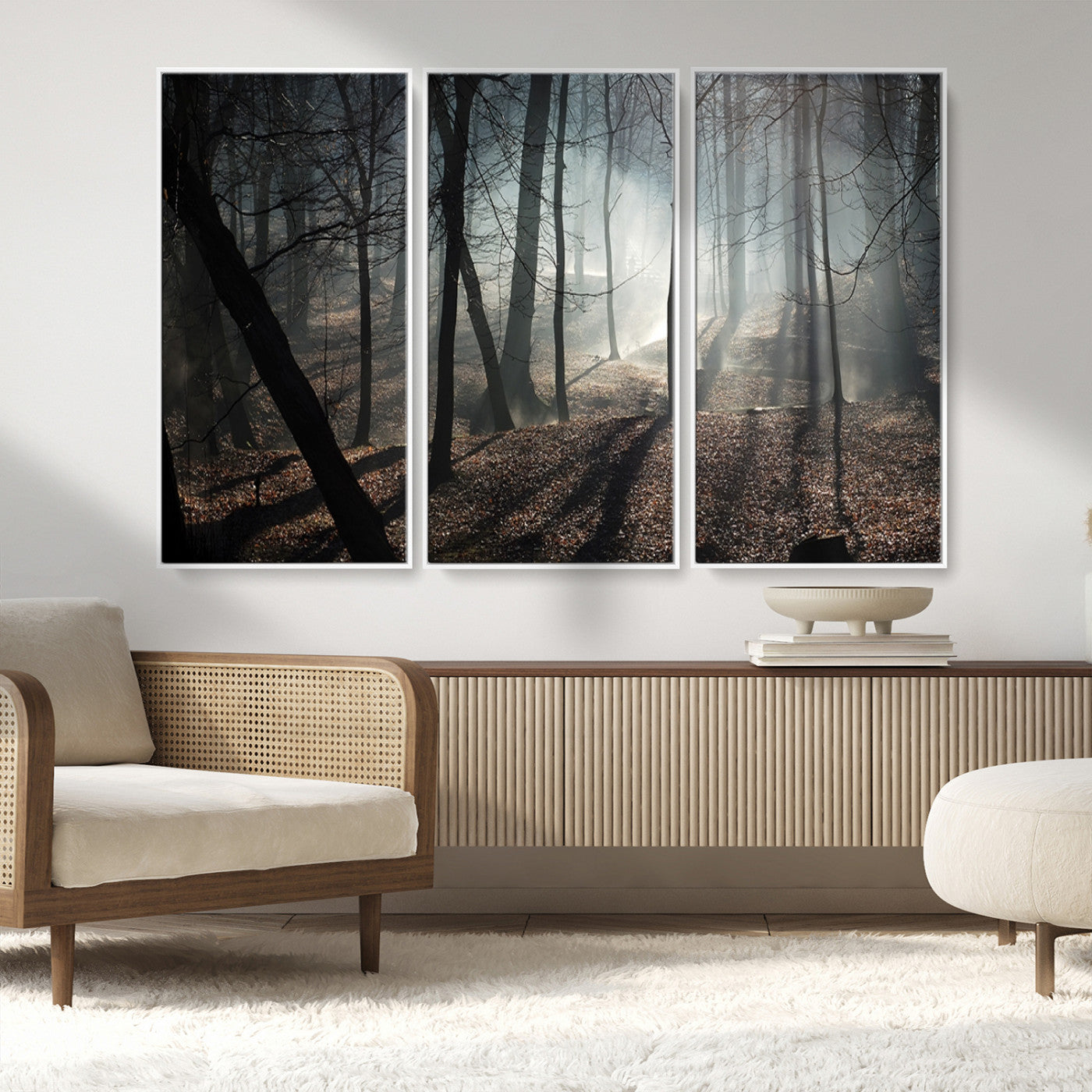 MGV-FC-48X32-3P - Dark Family and Tree Wall Art Canvas Print