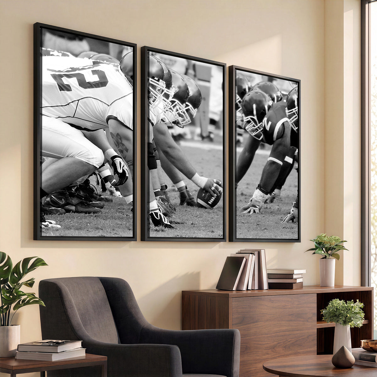 97432-MGV-CV-36X24 - American Football Player Wall Art Canvas Print