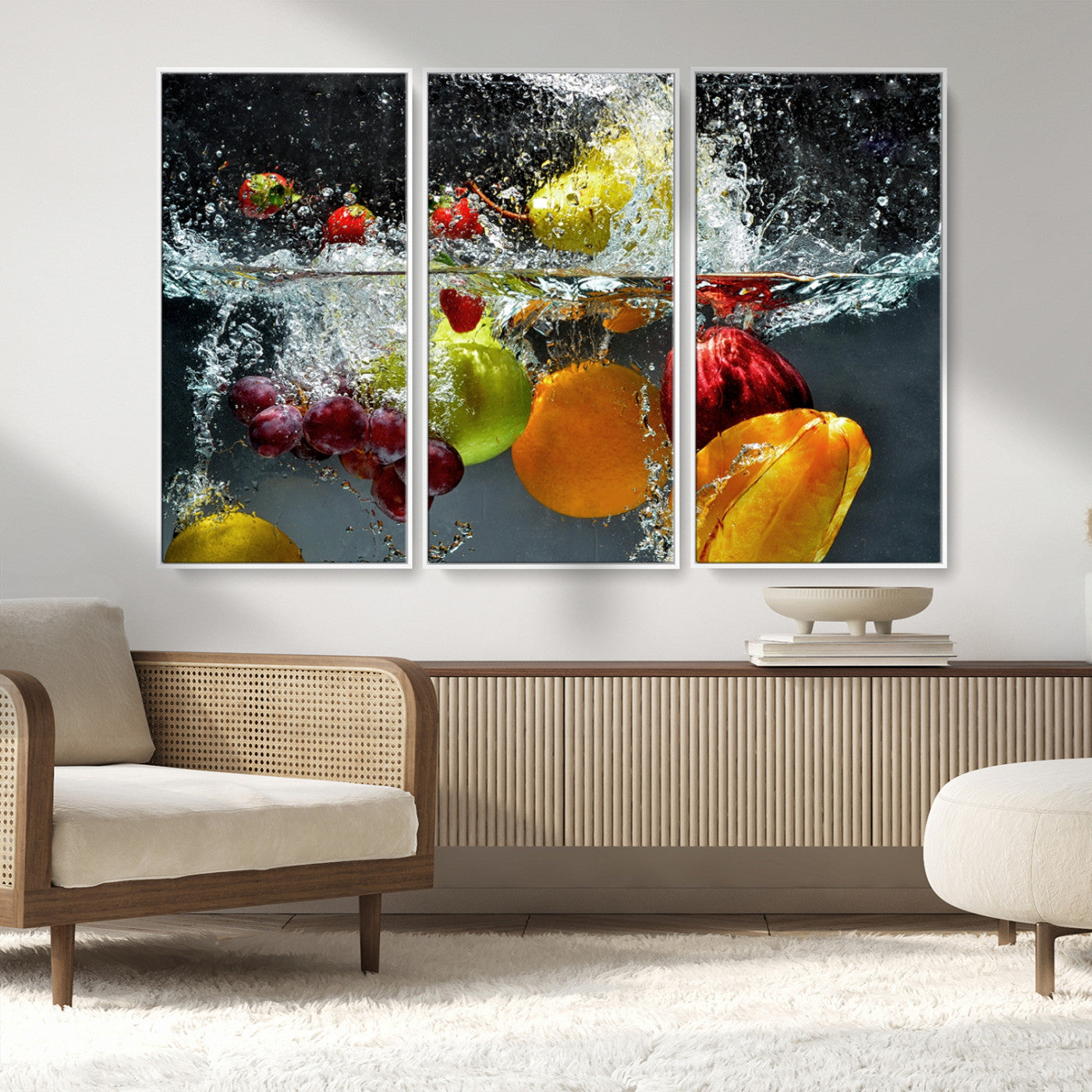 MGV-FC-48X32-3P - Kithen Vegetables World Wall Art Canvas Print