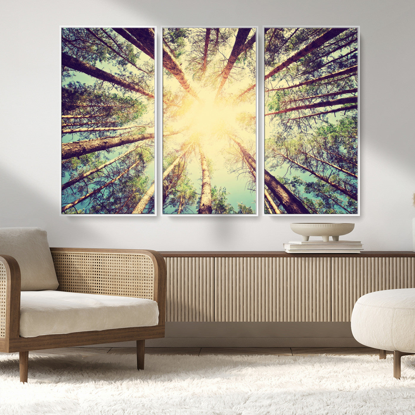 MGV-FC-48X32-3P - Tree and Sunshine Canvas Print
