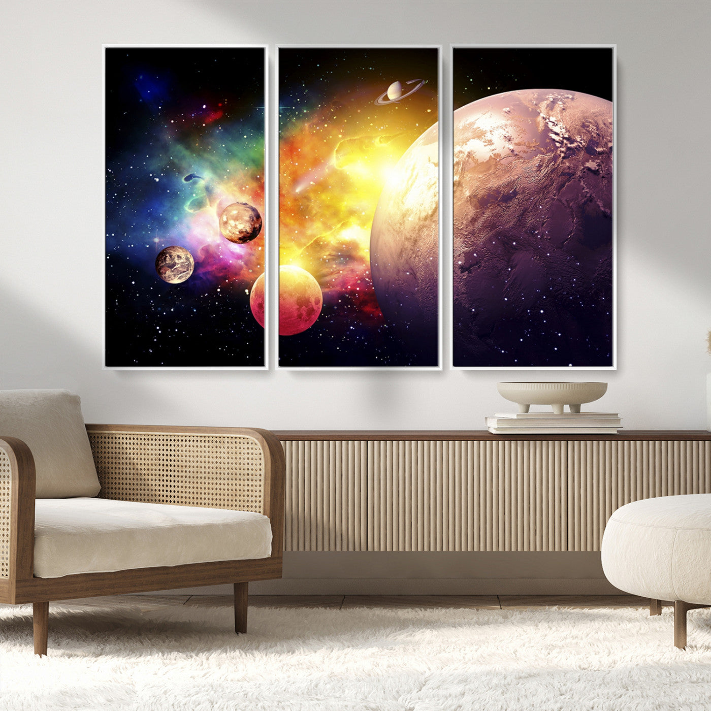 MGV-FC-48X32-3P - Space and Galaxy Canvas Print