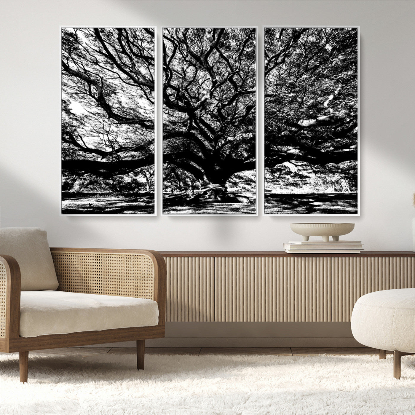 MGV-FC-48X32-3P - Mighty Angel Oak Wall Art | Angel Oak Tree Art Print