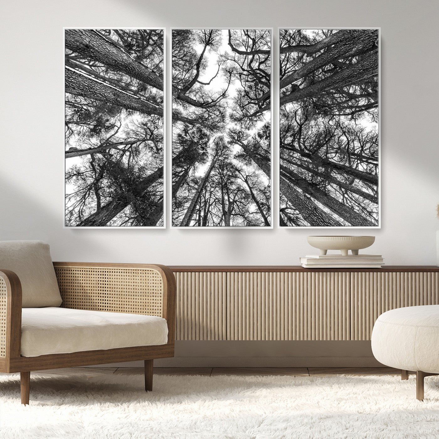 MGV-FC-48X32-3P - Trees Contemporary Art Canvas Print