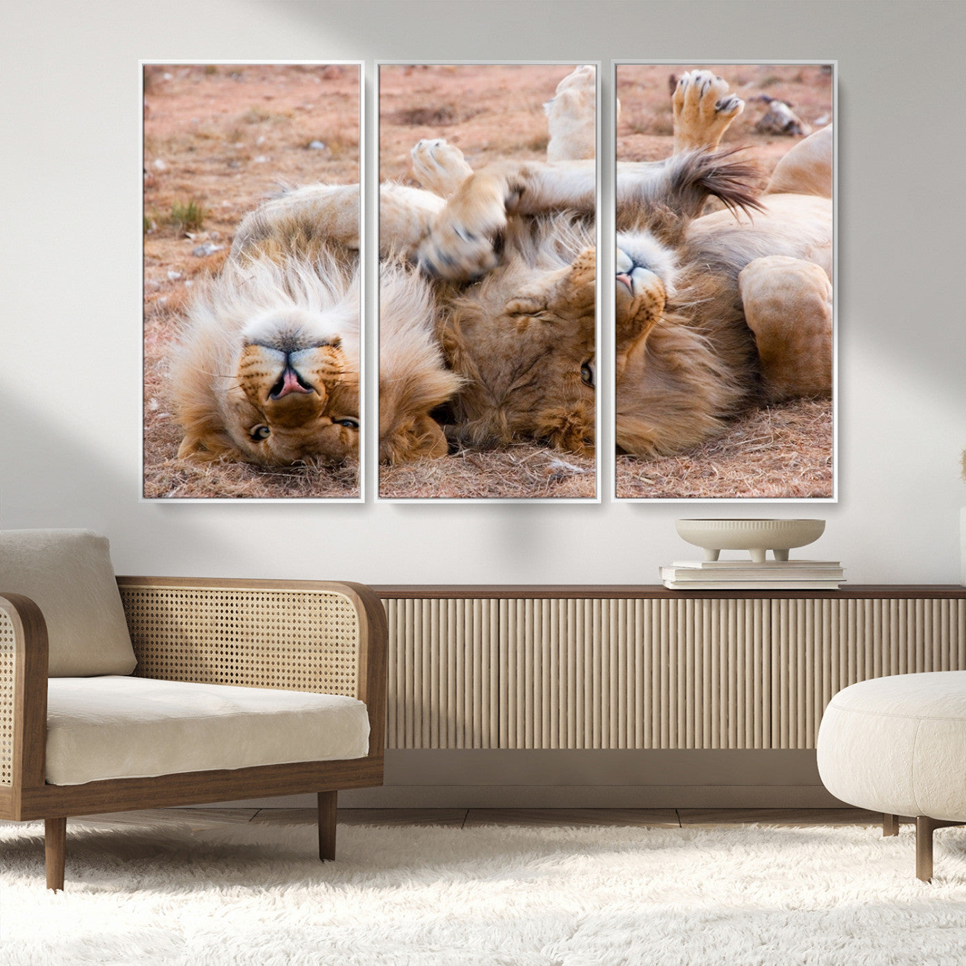 MGV-FC-48X32-3P - Animal Wall Art Lion Canvas Print