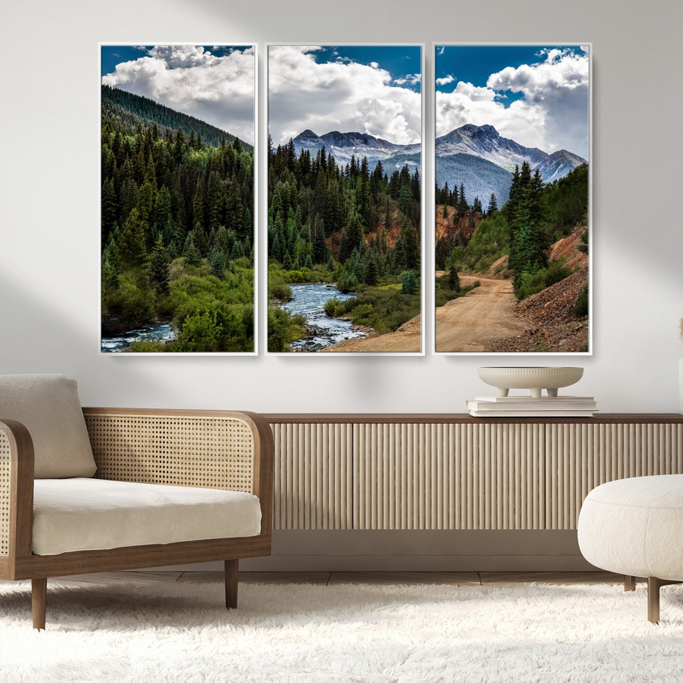 MGV-FC-48X32-3P - San Juan Nal Forest Wall Art Landscape Canvas Print
