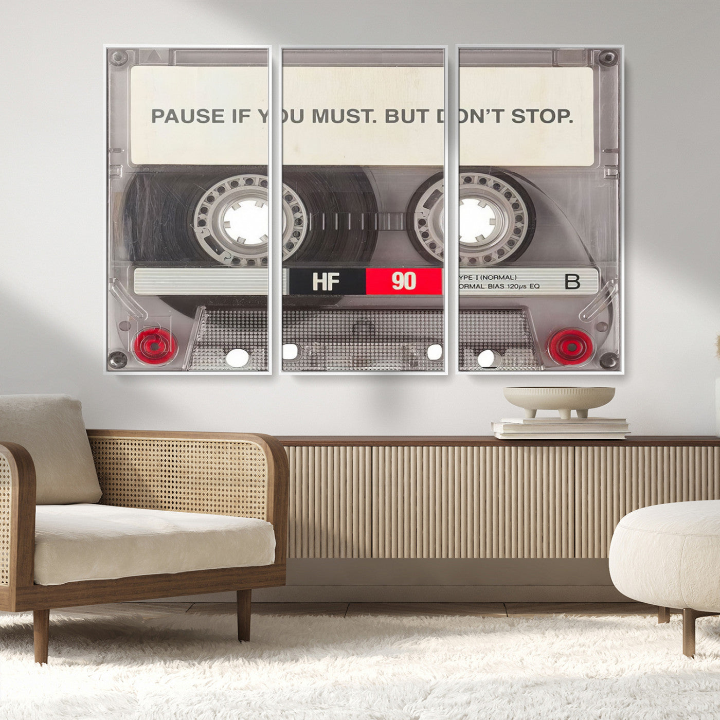 MGV-FC-48X32-3P - Music Cassette Iconic Wall Art Canvas Print