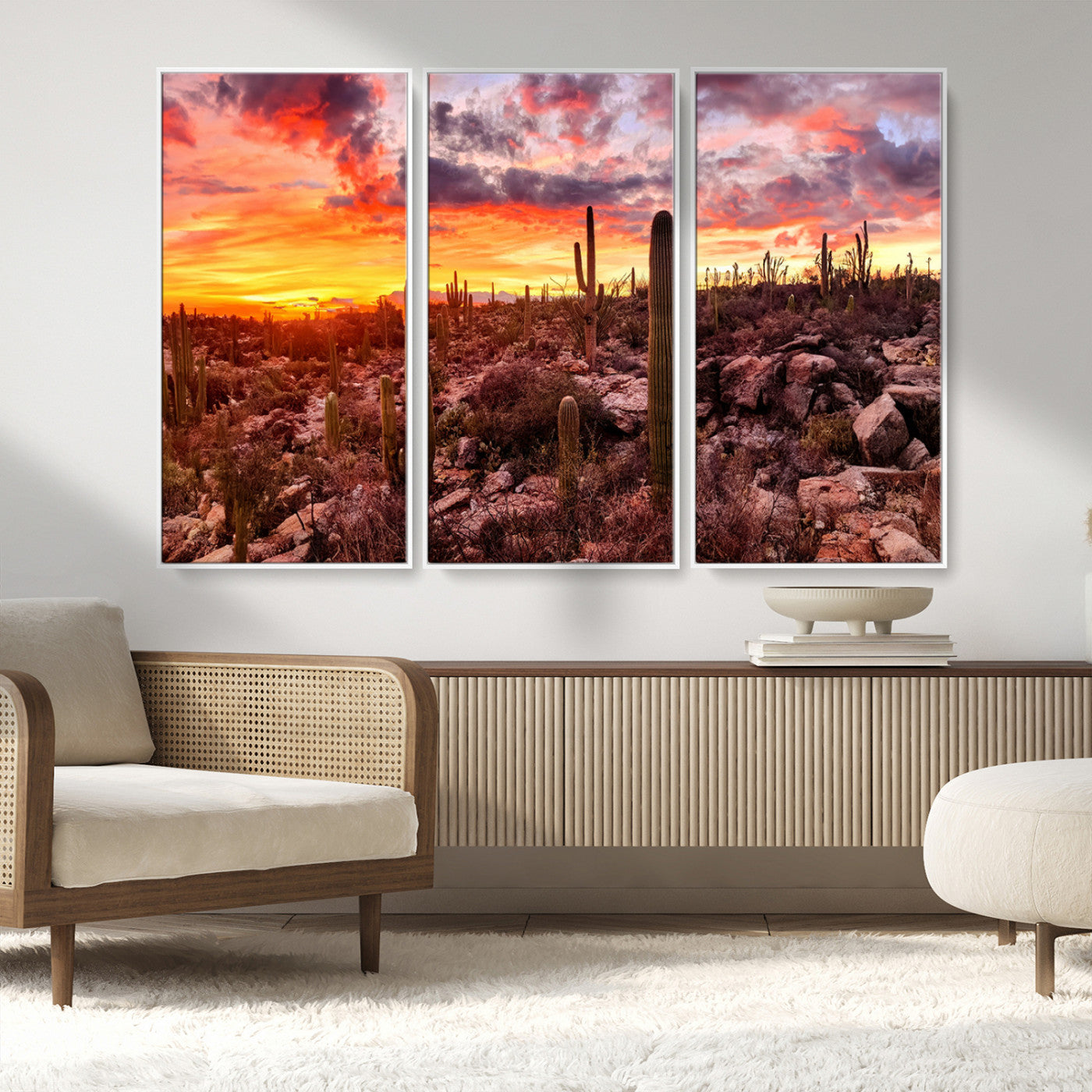 MGV-FC-48X32-3P - Arizona Desert Print, Western Cowboy Wall Art Print