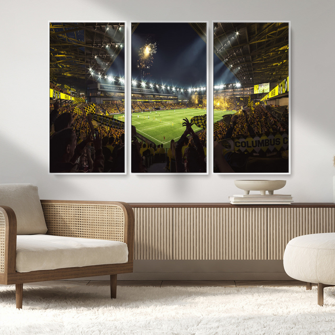 MGV-FC-48X32-3P - Columbus Crew Soccer Team Print - Columbus Crew Stadium Wall Art Canvas Print