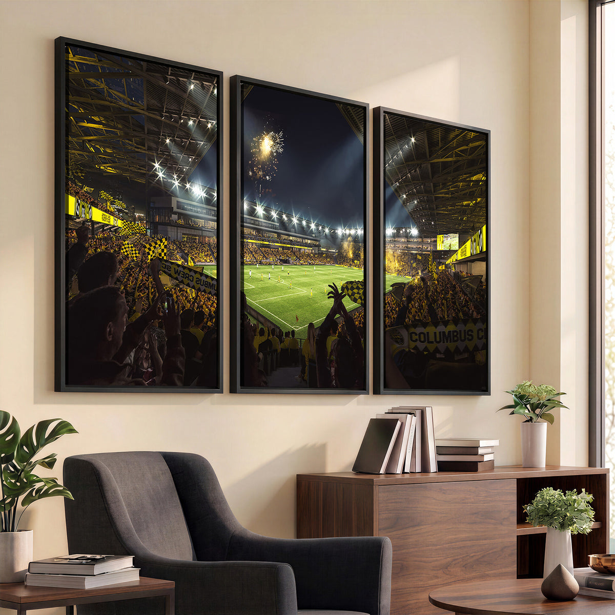 51122-MGV-CV-36X24 - Columbus Crew Soccer Team Print - Columbus Crew Stadium Wall Art Canvas Print