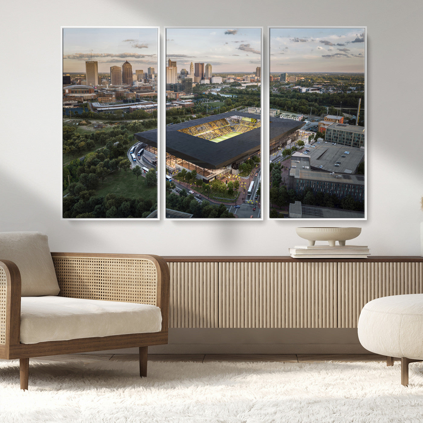 MGV-FC-48X32-3P - Columbus Crew Soccer Team Print - Columbus Crew Stadium Wall Art, Columbus Crew Soccer Wall Art