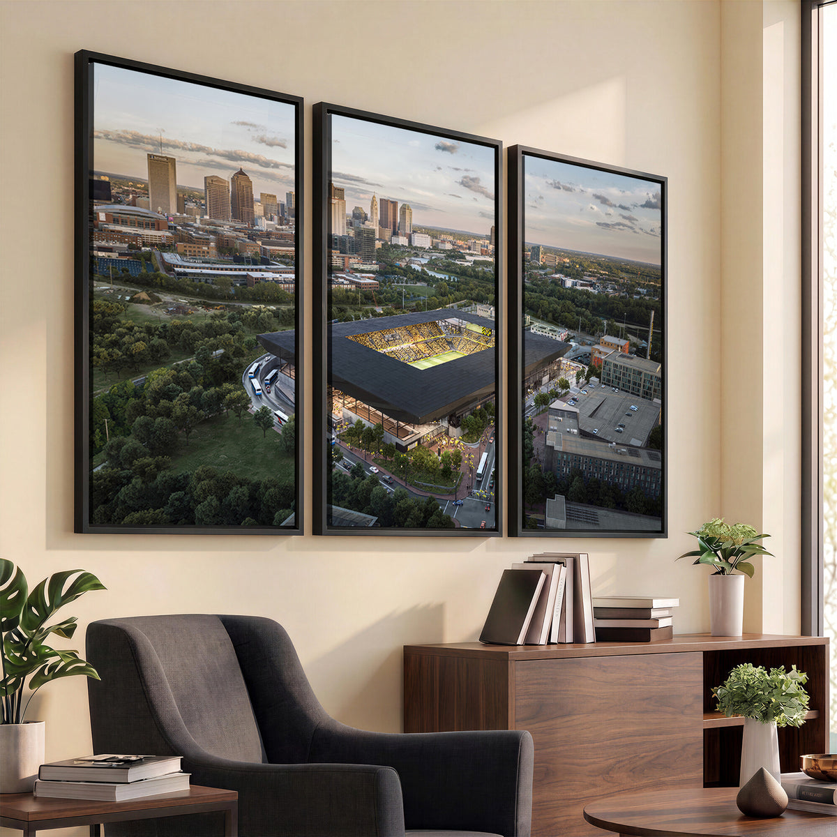 90971-MGV-CV-36X24 - Columbus Crew Soccer Team Print - Columbus Crew Stadium Wall Art, Columbus Crew Soccer Wall Art