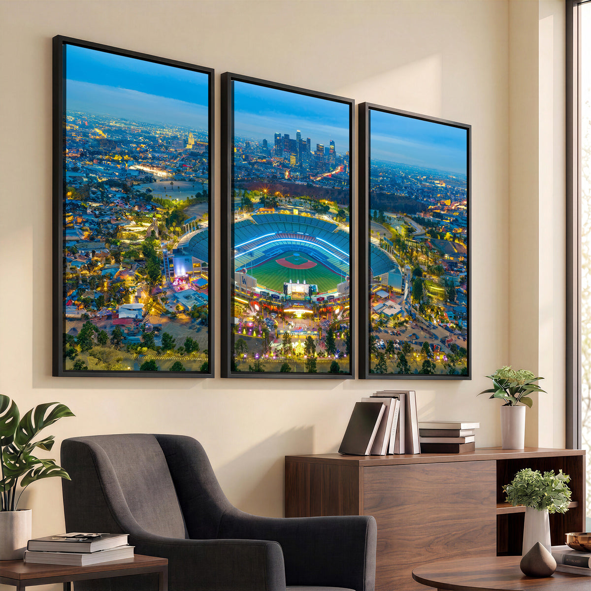 78144-MGV-CV-36X24 - Los Angeles Dodgers Wall Art Canvas, Dodger Stadium Wall Art